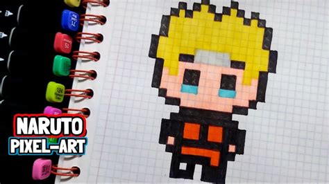 Cómo Dibujar A Naruto Pixel Art Paso A Paso Fácil 8 Bit How To Draw