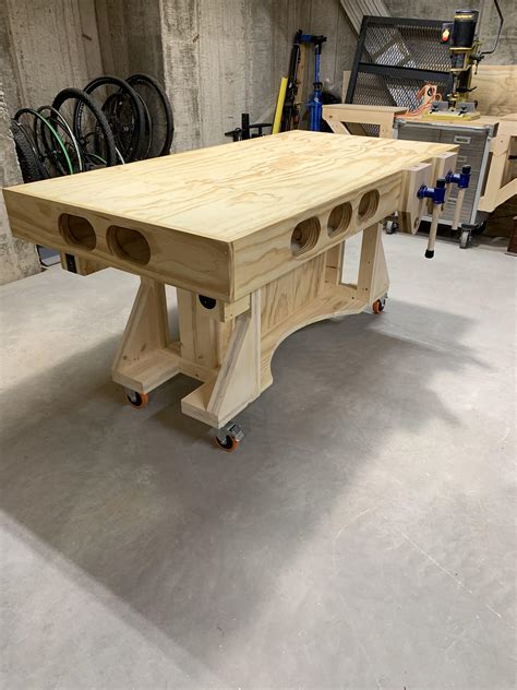 Torsion Box Assembly Table Modified Kings Rworkbenches
