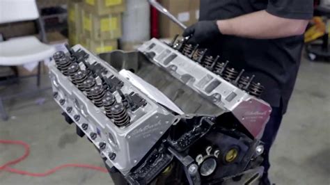 Small Block Chevy Engine Build Cylinder Heads Youtube