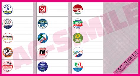 Fac Simile Schede Elettorali Elezioni Europee E Amministrative 2014