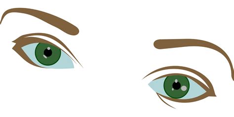 Green Female Eyes Drawing Free Image Download