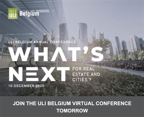 Uli Belgium Annual Conference 2020 Whats Next For Real Estate And