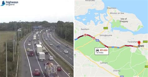 Live M2 Traffic Updates As M20 Closure Causes 17 Mile Queues From
