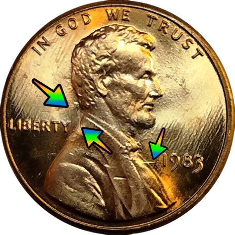 1983 Lincoln Cent Errors, Varieties, Values