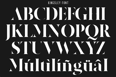 Kingsley Modern Serif Stencil Font Download Fonts