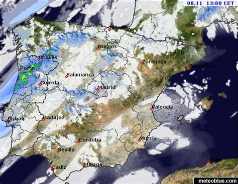 Current Weather Map Of Spain