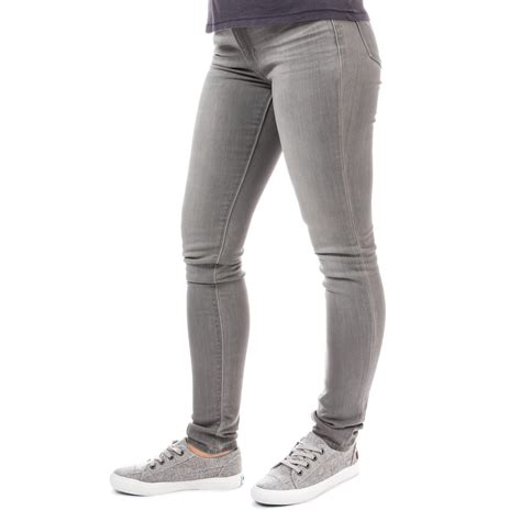 levi s womens womens 711 skinny weathered grey jeans in grey 31r levis uk clothing