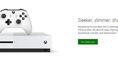 Microsoft Unveils The New Slimmer Xbox One S
