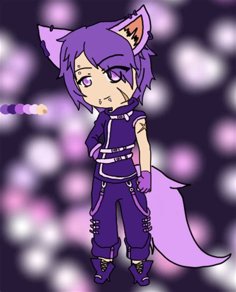 Purple Wolf Adoptable For Tomboy Kei By Hazardous Adopts
