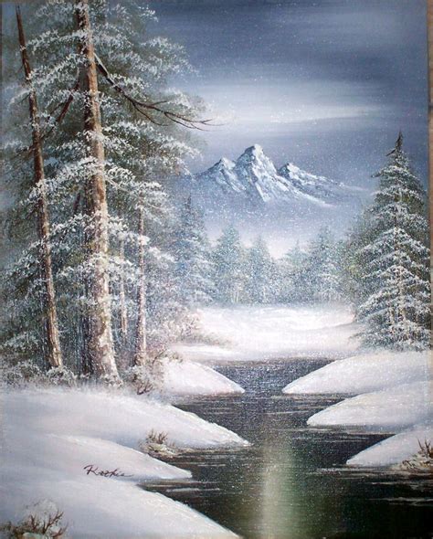 Landscape Paintings Winter Painting Painting Snow