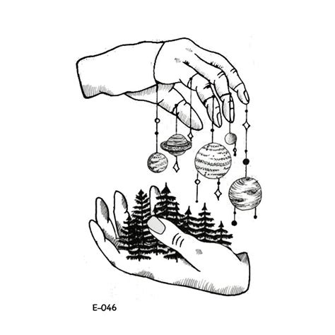 To get a tattoo visit a few tattoo shops in. Wyuen New Design Hand Eco Planet Fake Tattoo Waterproof ...