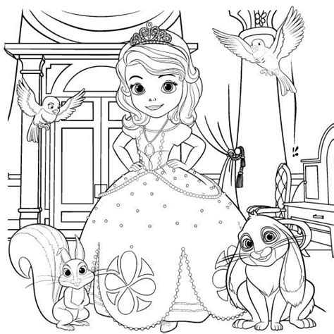 X picture (clip art or character from scripted story or an object or already created coloring sheets) x printer to print completed coloring sheets Sofia the First Coloring Page | Disney Family | Princess ...