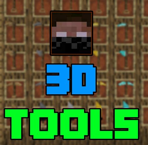 114 Sheriffherobrines 3d Tools V10 Minecraft Texture Pack