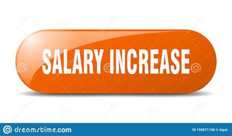 Salary Increase Button Salary Increase Sign Key Push Button Stock