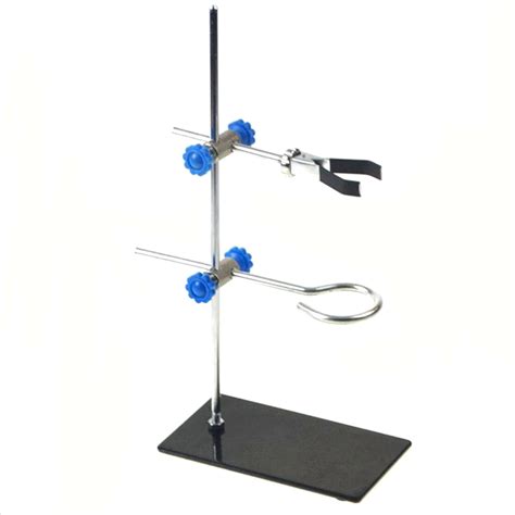 Portable 30cm Retort Stand Iron Stand With Clamp Clip Laboratory Ring