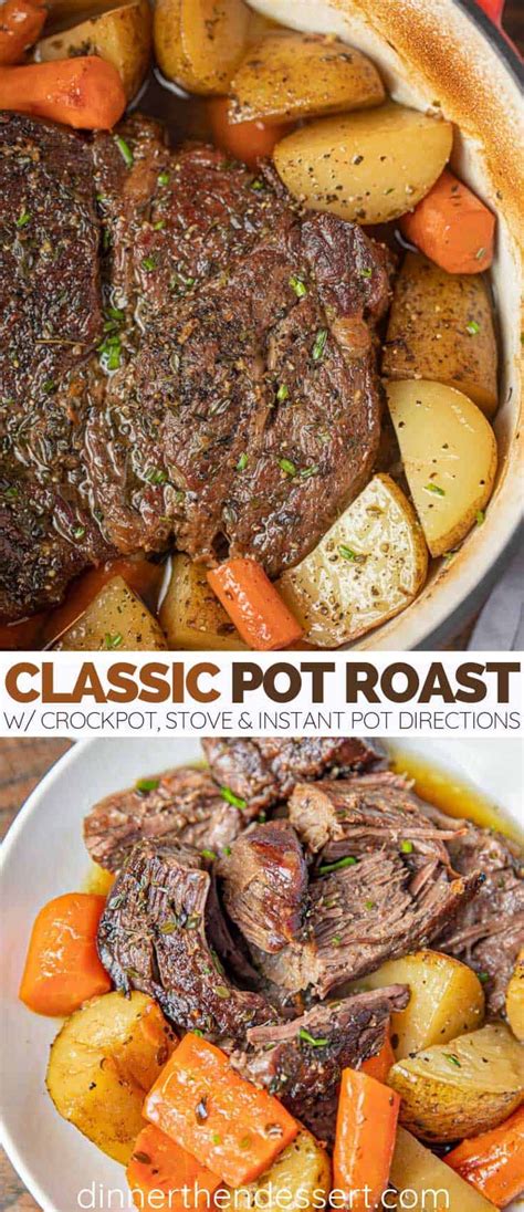 If you're roasting a chicken, you will need just 6 min per pound. Classic Pot Roast is comfort food at it's best, made with ...