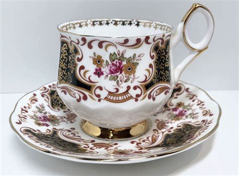 Elizabethan Tea Cup Black Tea Cups Antique Tea Cups Vintage Antique Teacups English Bone
