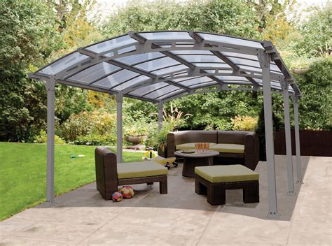 A metal carport is a covered metal structure used to protect your car from heavy rain, and snow. New Arcadia Carport Patio Cover Kit Garage Vehicle Housing ...