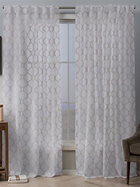 Home Outfitters Exclusive Home Bradford Sheer Woven Ogee Embellished