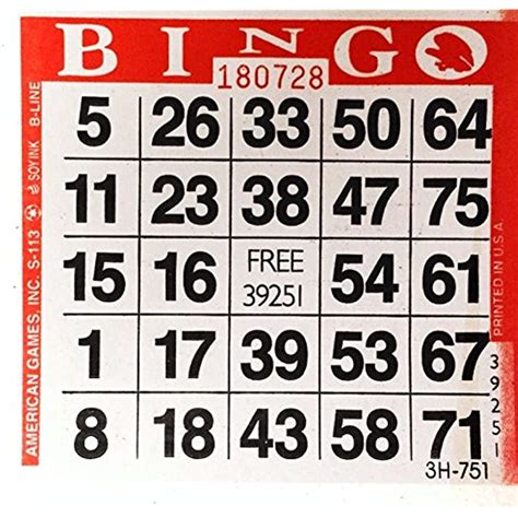 1 On Red Bingo Paper Cards 500 Cards Pack Toys And Games Ebay