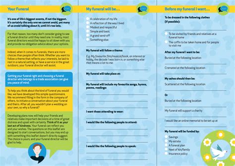 My Funeral Wishes leaflet - Digital Legacy Association