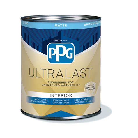 Ppg Ultralast 1 Qt Base 1 Matte Interior Paint 13 210 04 The Home Depot