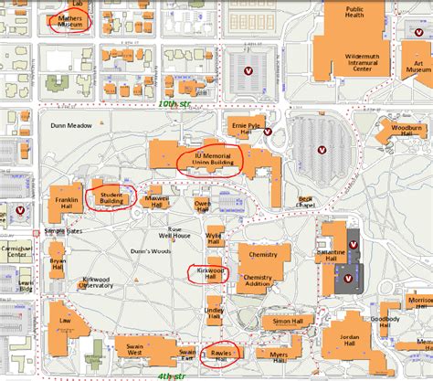 Map Of Indiana University Bloomington
