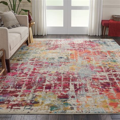 Cool Pink Swirl Rug For Living Room Gray Pink Abstract Swirls