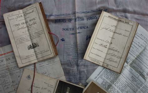 Documents Photographs And Pay Books To A Soldier Of The Boer War And Ww1