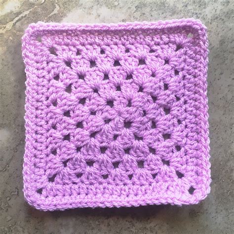 Crochet Plain Granny Square One Color Or Multi Color Granny Square