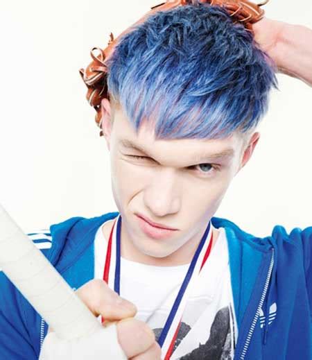 All About Hair For Men Blue Hair Colour For Men