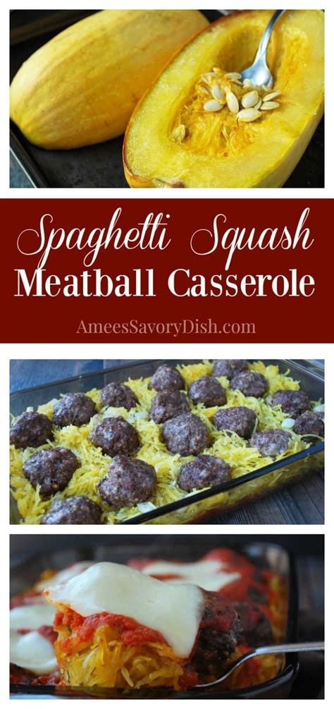 Low Carb Spaghetti Squash Recipe Spaghetti Squash And Meatballs