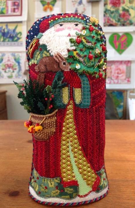 stunning santa needlework christmas needlepoint designs needlepoint christmas