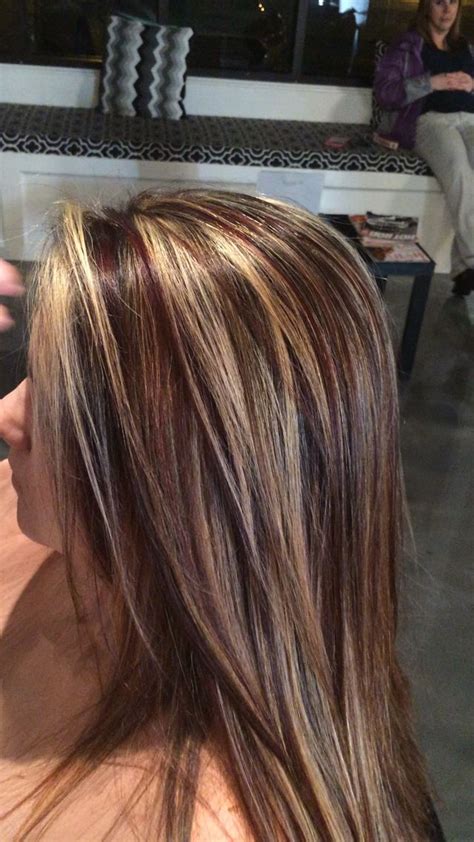 Red Lowlights Brown Lights Blonde Highlights Alloxi