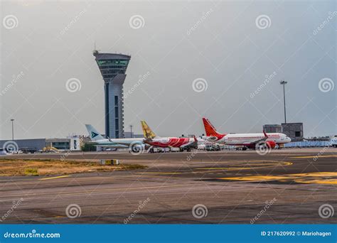 Apron And Modern Control Tower Of Rajiv Gandhi International Airport