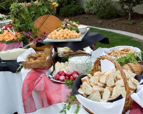 An Outdoor Picnicbuffet Wedding Buffet Food Diy Wedding Food