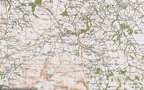 Historic Ordnance Survey Map Of Hesket Newmarket 1925