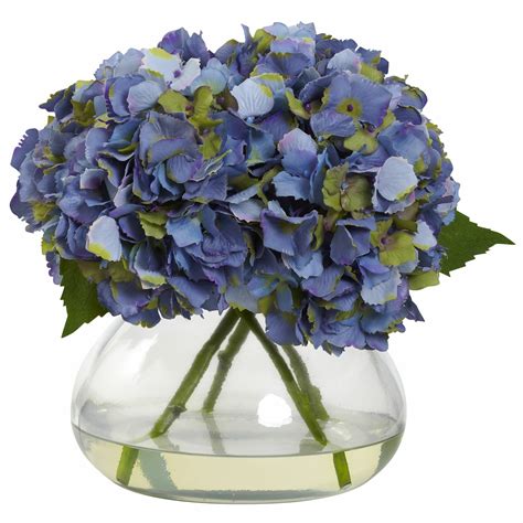 Charlton Home Blooming Hydrangea In Vase And Reviews Wayfair