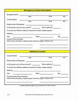 Emergency Information Form Photos