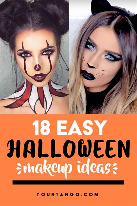 21 Easy Halloween Makeup Ideas For Last Minute Costumes Halloween Makeup Easy Cute Halloween