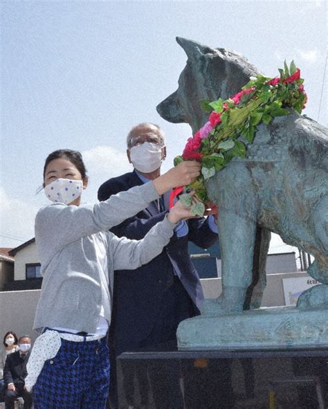 Memorial Service Held For Legendary Loyal Dog Hachiko In Northern Japan