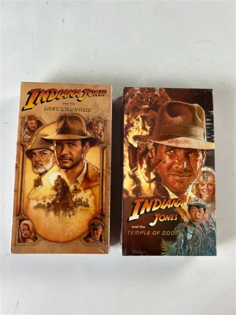 INDIANA JONES THE Temple Of Doom And The Last Crusade VHS Lot Of New Sealed PicClick
