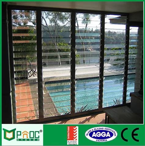 Australia Standard Vertical Glass Louversaluminum Louver Window With
