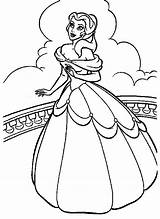 Coloring Princess Pages Cool sketch template