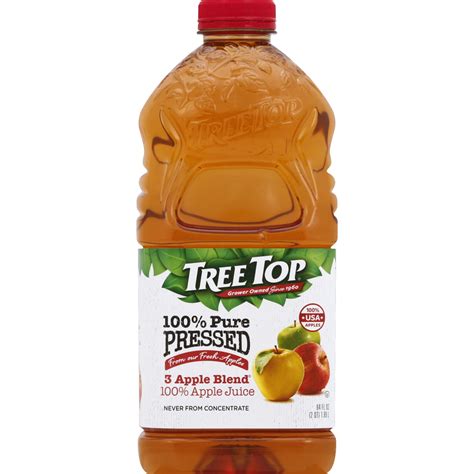 Tree Top 100 Pure Pressed Apple Juice 3 Apple Blend 64 Fl Oz