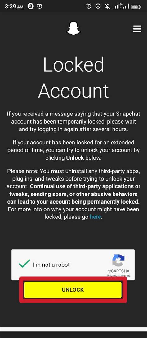 my snapchat is locked how to unlock your snapchat account solved