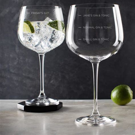 Personalised Gin Glasses For Womengin Measure Personalised Engraved Novelty Glassgin Glass