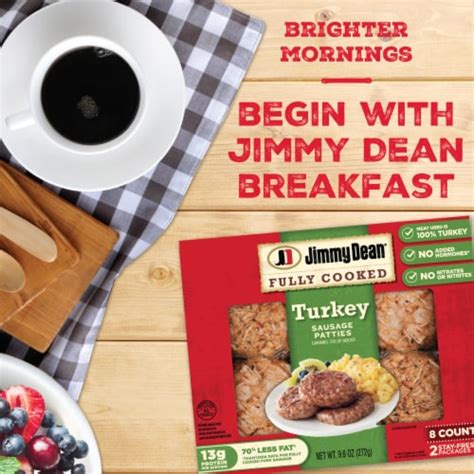 Jimmy Dean Fully Cooked Breakfast Turkey Sausage Patties 96 Oz Kroger
