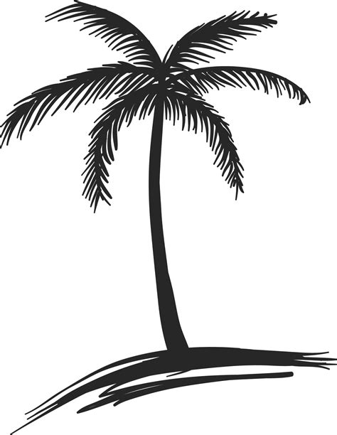 Palm Tree Clip Art Outline Adr Alpujarra