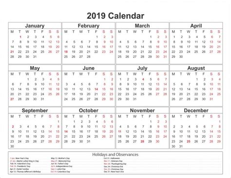 Fresh Microsoft Printable Calendar 2019 Free Printable Calendar Monthly